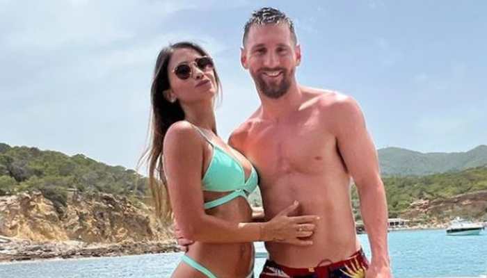 Argentina captain Lionel Messi is married to childhood girlfriend Antonella Roccuzzo. The couple have three kids together. (Source: Instagram)