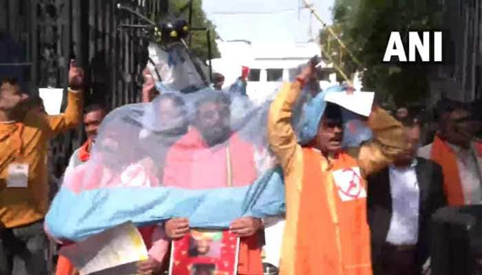 Dengue effect: BJP MLAs protest in Bengal Assembly with sari-clad mosquito replica