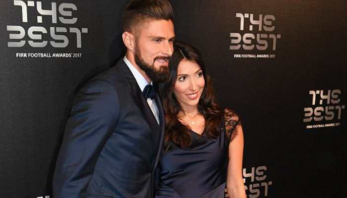 Olivier Giroud scored twice for France against Australia in their first FIFA World Cup 2022 game to equal French scoring record of 51 goals by Thierry Henry. Olivier is married to Jennifer since 2011. (Source: Twitter)