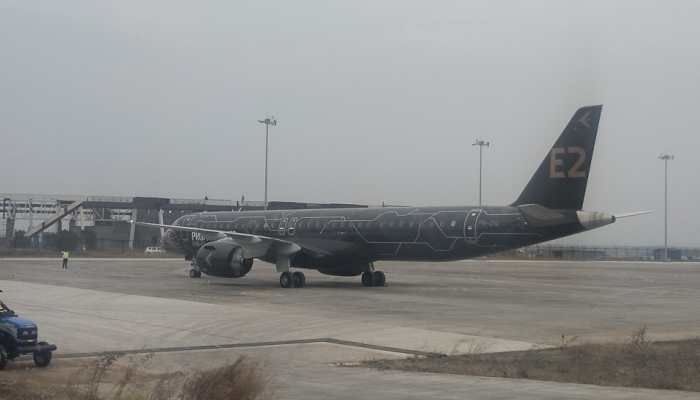 &#039;Largest aircraft at Kolhapur airport...&#039; Embraer Profit Hunter surprises passengers, Check pics