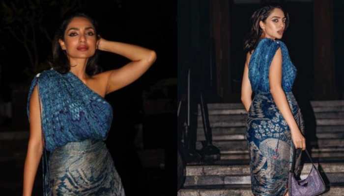 Sobhita Dhulipala sizzles in peacock green saree-dress at &#039;Ponniyin Selvan- 1&#039; success party- PICS 