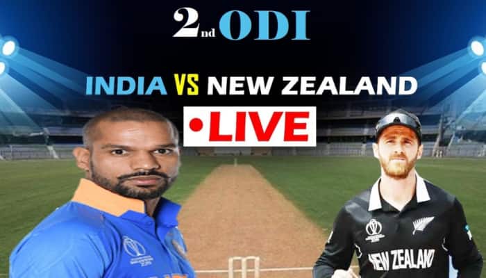 IND: 34-1 (5.1) | IND VS NZ, 2nd ODI LIVE: Shikhar Dhawan departs after break