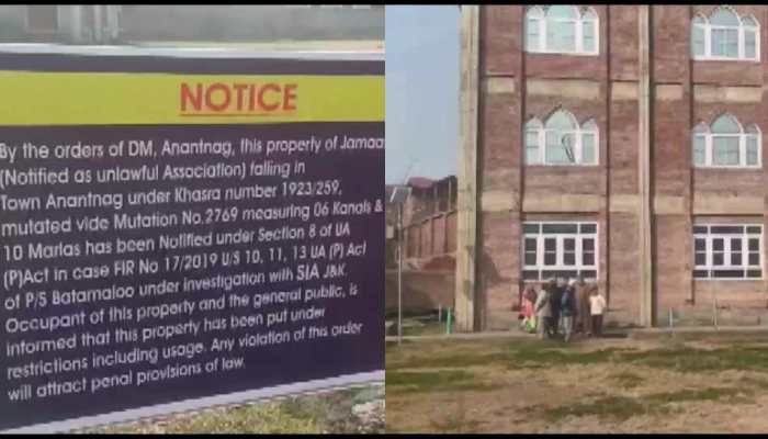 Banned separatist outfit Jamaat-e-Islami's 11 properties worth over Rs 90 crores seized in J&amp;K's Anantnag