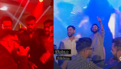 MS Dhoni PARTIES with Badshah and Hardik Pandya in Dubai, dance video goes viral - Watch