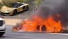Lamborghini worth over Rs 8.5 crore burst into flames, rare supercar turned into ashes: Watch video