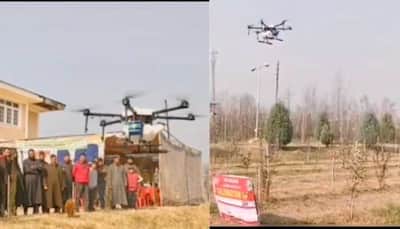 Drone technology to spray pesticides on crops introduced in Jammu and Kashmir 