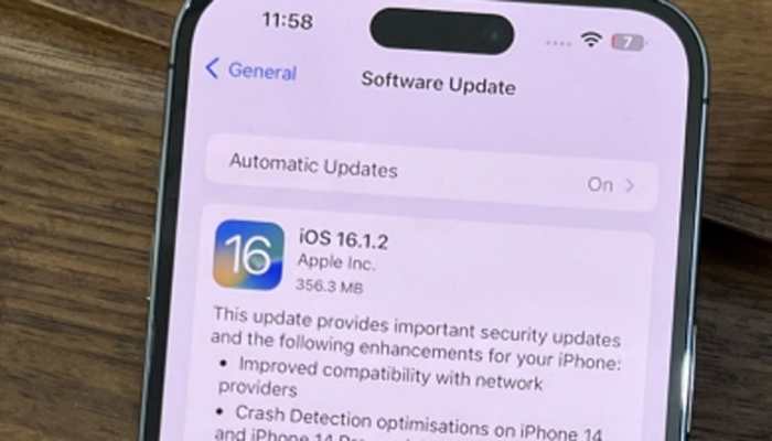 Apple rolls out iOS 16.1.2 update with security fixes, improved crash detection