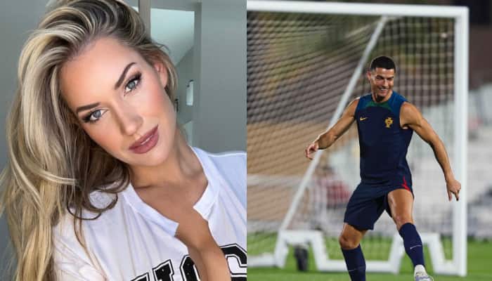 American golfer takes off her top to recreate Ronaldo's celebration - WATCH