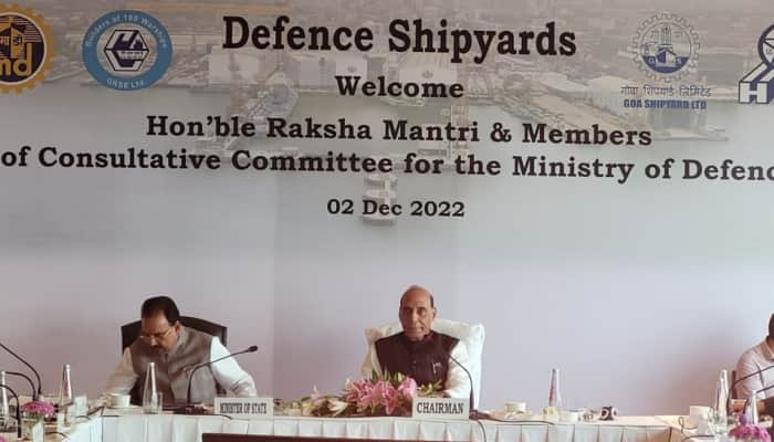 Union Minister Rajnath Singh honours Defence Shipyard, says &#039;they strengthen Navy, Coast Guard&#039;