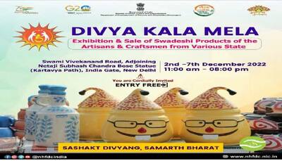 Persons with disabilities showcase their products at Divya Kala Mela organised by Government