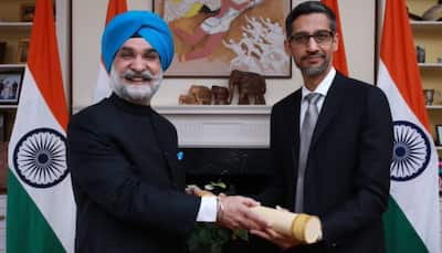 India's envoy to US presents Google CEO Sundar Pichai with Padma Bhushan