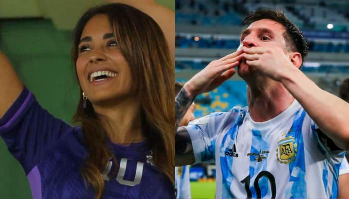 Lionel Messi's BEAUTIFUL wife Antonela Roccuzzo's PIC celebrating Argentina's win over Australia in FIFA WC goes viral