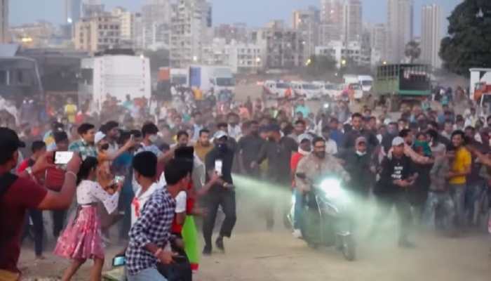 Actor Ajay Devgn spotted riding Honda Activa scooter without helmet, BUT there's a TWIST: Watch