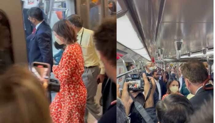 German Foreign Minister Annalena Baerbock takes ride in Delhi Metro: Watch Video