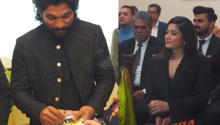 Allu Arjun-Rashmika Mandanna leave Russian fans excited at Pushpa: The Rise’s premiere in St. Petersburg- Watch 