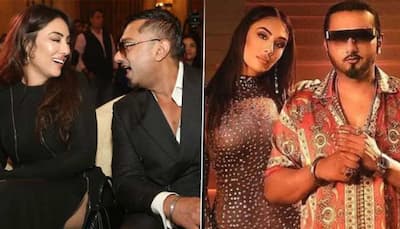 Yo Yo Honey Singh walks in holding hands with new girlfriend Tina Thadani at a glam party - Watch