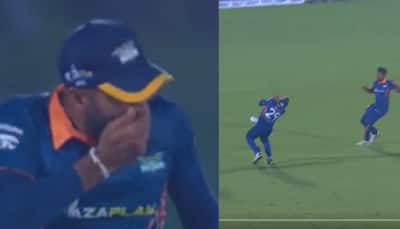 Bizarre INJURY: Sri Lankan cricketer loses 4 teeth while taking a catch - WATCH