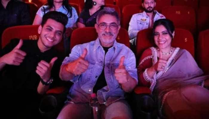 Kajol shares PIC with Aamir Khan and Vishal Jethwa from ‘Salaam Venky’ screening 