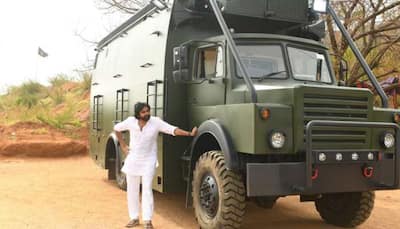 Pawan Kalyan’s ‘Army' vehicle-inspired election campaign vehicle lands actor-politician in trouble? Check pics