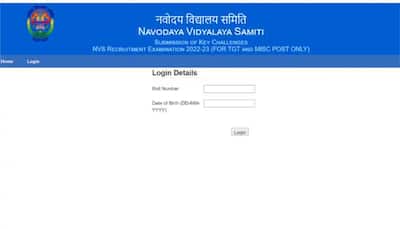 NVS Answer Key 2022 for TGT posts RELEASED at navodaya.gov.in- Direct link to downlaod here