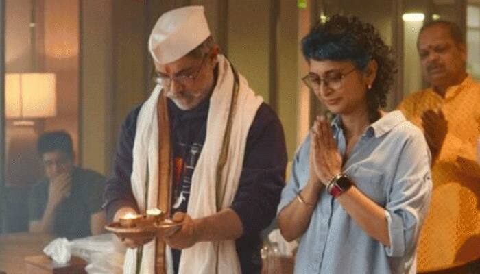 Aamir Khan MASSIVELY trolled for performing kalash puja with ex-wife Kiran Rao, spotted with tilak on forehead