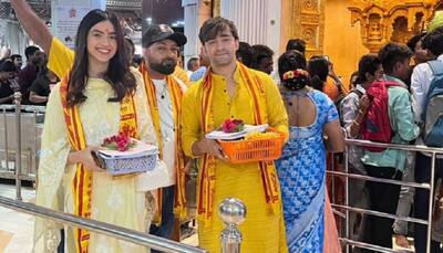 Kashika Kapoor, Pradip Khairwair seek blessings at Siddhvinayak Temple as she announces her big Bollywood debut!