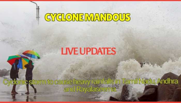 Cyclone Mandous LIVE: 200 people relocated to camps, 9000 provided with food