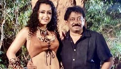 After 'licking and kissing' video, Ram Gopal Varma poses with HOT south actress Apsara Rani, pic goes viral!