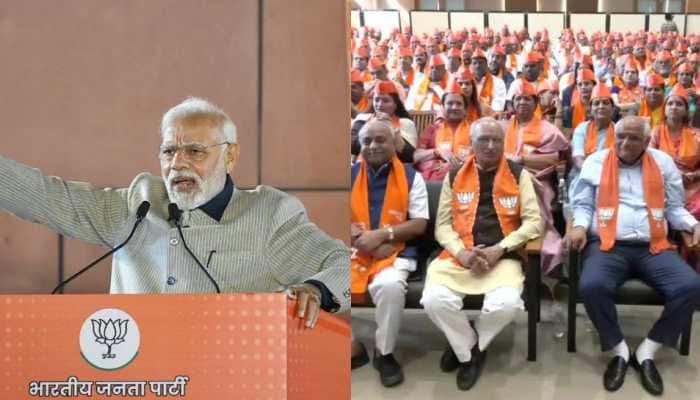 After historic victory in Gujarat Assembly Election, BJP's newly-elected MLAs attend key meet in Gandhinagar