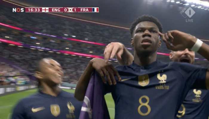 WATCH: Aurelien Tchouameni scores a SCREAMER in England vs France FIFA World Cup 2022 quarterfinal, Real Madrid fans go crazy!