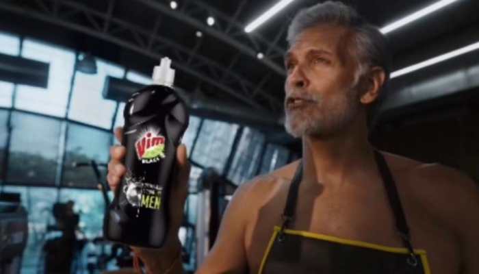 Milind Soman gets BRUTALLY trolled for promoting Vim liquid for men, netizens ask, ‘Detergent mein bhi gender hota hai?’ 
