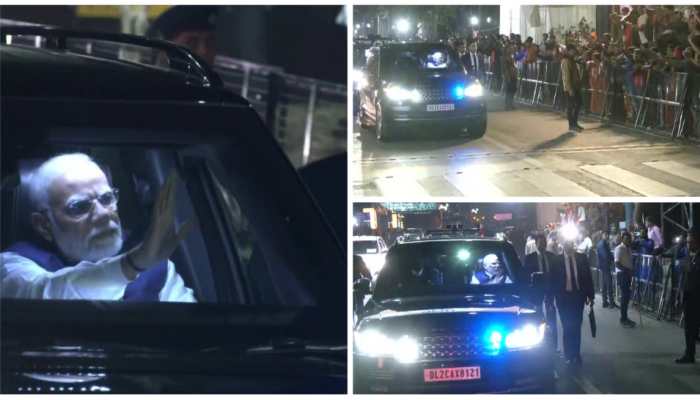 PM Narendra Modi holds late-night road show in Ahmedabad ahead of Bhupendra Patel&#039;s oath - WATCH