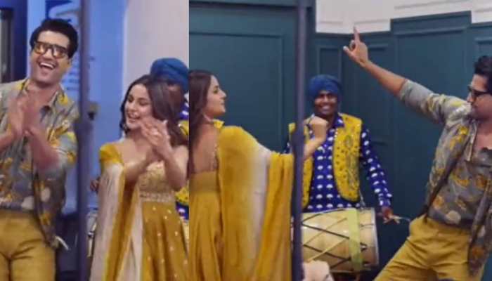 Shehnaaz Gill and Vicky Kaushal's 'gidda' is unmissable, actress sings 'Botlaan Sharaab Diyan' at her chat show- WATCH
