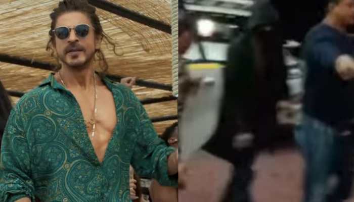 Shah Rukh Khan visits Vaishno Devi after Mecca ahead of 'Pathaan' release: Viral video Shah Rukh Khan visits Vaishno Devi after Mecca ahead of 'Pathaan' release: Viral video