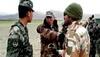 chinese. troops standoff