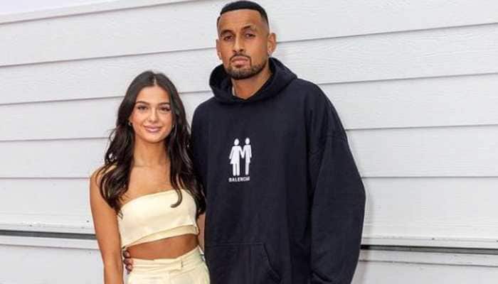 Wimbledon 2022 finalist Nick Kyrgios with his model girlfriend Costeen Hatzi. Kyrgios has said he will play at French Open 2023 after six years because Costeen wants to visit Paris. (Source: Instagram) 