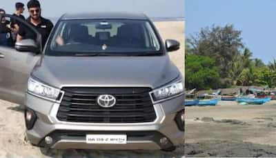Toyota Innova driver caught driving MPV on Goa's Morjim Beach; pays HEAVY fine of THIS amount!