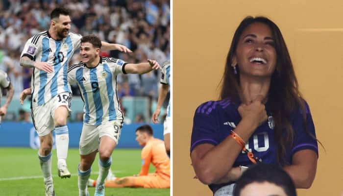 WATCH: Lionel Messi&#039;s wife Antonela all smiles after Argentina book finals berth in FIFA World Cup 2022