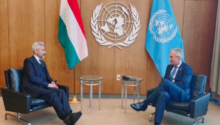 EAM Jaishankar discusses India’s G20 Presidency with UNGA President Csaba Korosi in New York