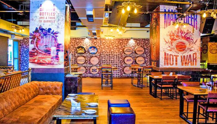 An extravagant affair of gorgeous ambiance and delicious food at 'Bottles And Barrels'