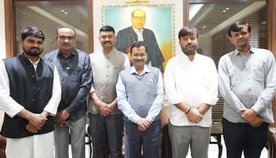 'Extend my best wishes to them': Arvind Kejriwal meets newly elected Gujarat AAP MLAs