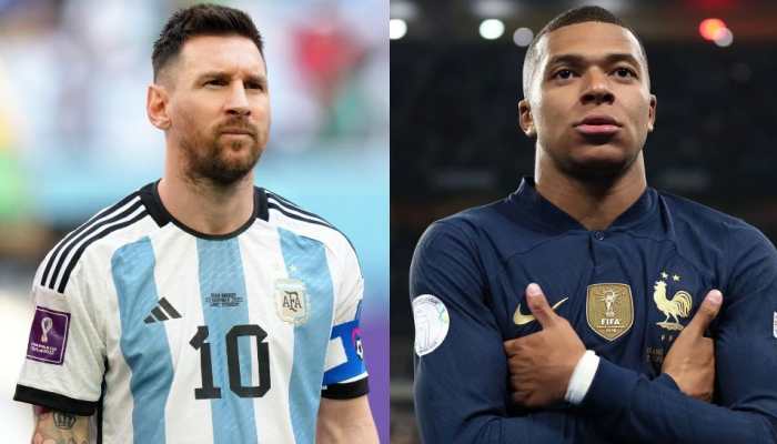 Lionel Messi (left) and Kylian Mbappe. (Source: Twitter)