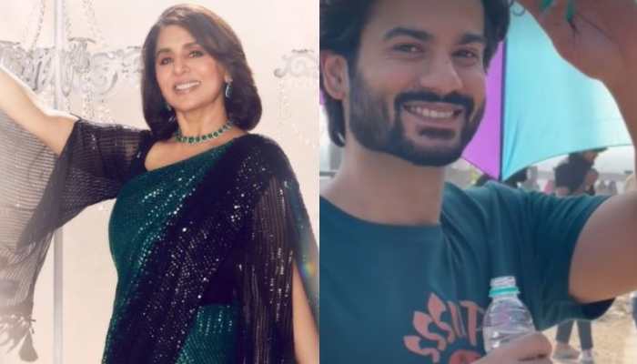 Neetu Kapoor enjoys bike ride with on-screen son Sunny Kaushal as they shoot for ‘Letters to Mr Khanna’- PICS 