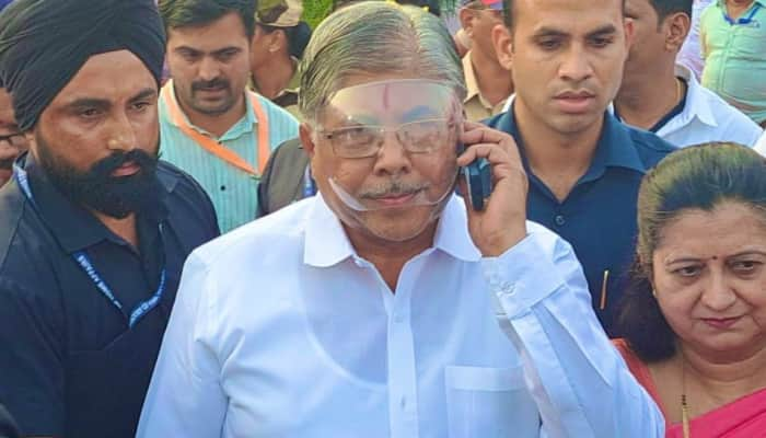 Maharashtra minister Chandrakant Patil attends event wearing face shield amid threats of another ink attack