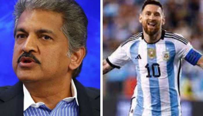 Anand Mahindra seems excited for FIFA worldcup 2022 final as he shares video of barber making face of Messi on fan&#039;s head - Watch Video