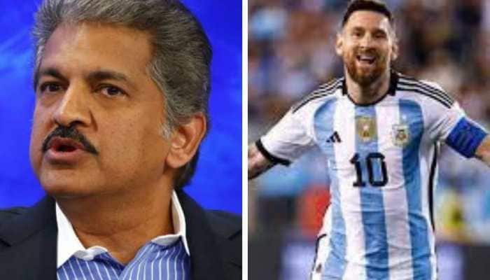 Anand Mahindra seems excited for FIFA worldcup 2022 final as he shares video of barber making face of Messi on fan's head - Watch Video
