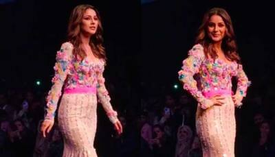 Shehnaaz Gill sizzles in lustrous pink floral gown, turns showstopper for Ken Ferns- Watch 