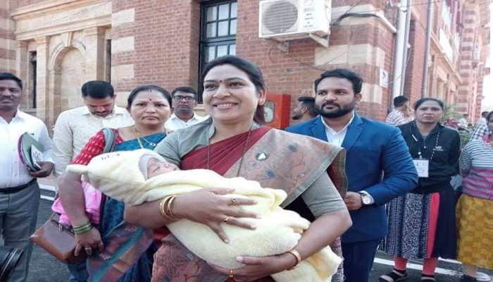 SALUTE! NCP woman MLA attends winter session with newborn baby