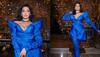 Nora Fatehi makes jaws drop as she sizzles in metallic blue plunging neckline dress- PICS 