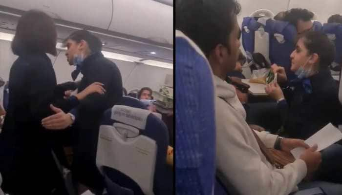 &#039;Employee, not your SERVANT...&#039; Angry IndiGo flight attendant gets into argument with passenger: WATCH